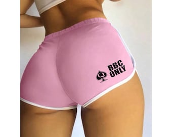 BBC ONLY QOS Women's Contrast Trim Slim Fit Casual Shorts, Daily Wear