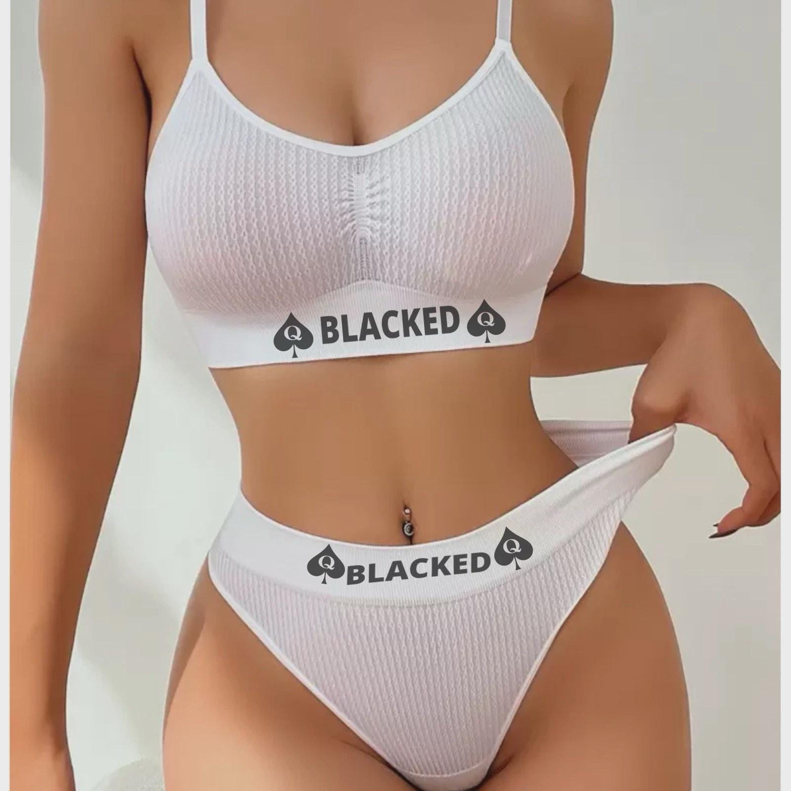 BLACKED QOS NudeFit Plain Seamless Bra & Panty Lingerie Set