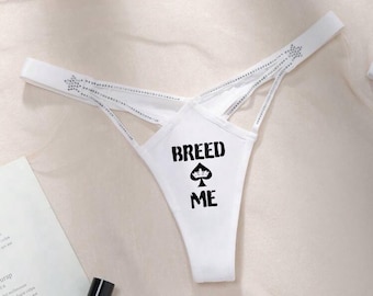 QOS Thong Underwear With Glittering Waistband Bridallingerie