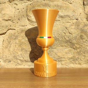 Coppa Italia Trophy Replica, Coppa, Memorabilia, Football Souvenir, Collectibles, 3D Printed