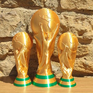 World Cup Replica, Soccer Trophy, Fan Memorabilia, Sports, Collectibles, Gift for Him, Man Cave Decor