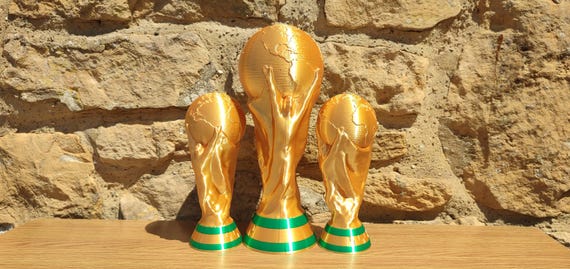 3D-Printed World Cup Trophy Replica, Football Memorabilia