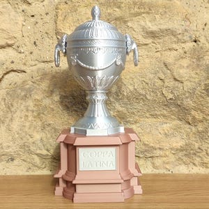 Latin Cup Trophy Replica, 3D Printed Football Cup, Custom Historic Trophy, Vintage Soccer Collectible, European Club Competition