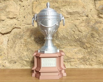 Réplica impresa en 3D del trofeo de la Copa Latina, artículo de colección de fútbol vintage