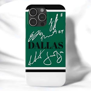 Dallas Stars Style Any 4 Custom Autos Of Your Choice IPhone 11/12/13/14/15/16 Pro/Mini/Plus/Max Durable Case Slim Glossy Hockey DAL