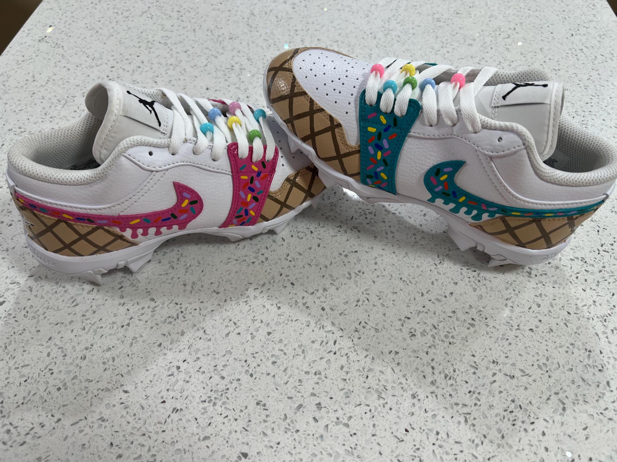 Retro Cleats Custom Metal Cleats 11 Retro Jordan 11 Softball