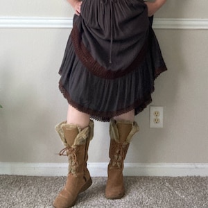 Tall Fur Lined Boots Etsy