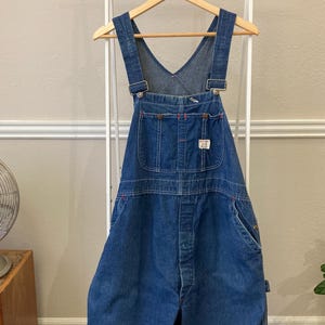 Vintage Denim Overall, Herren Penney's Big Mac Blue Cotton Workwear, Made in den USA