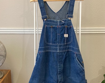 Salopette en denim vintage, vêtements de travail en coton bleu Big Mac Penney pour hommes, fabriqué aux États-Unis