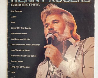 Vintage Vinyl Kenny Rogers’ Greatest Hits, 1980 Record 12” LP