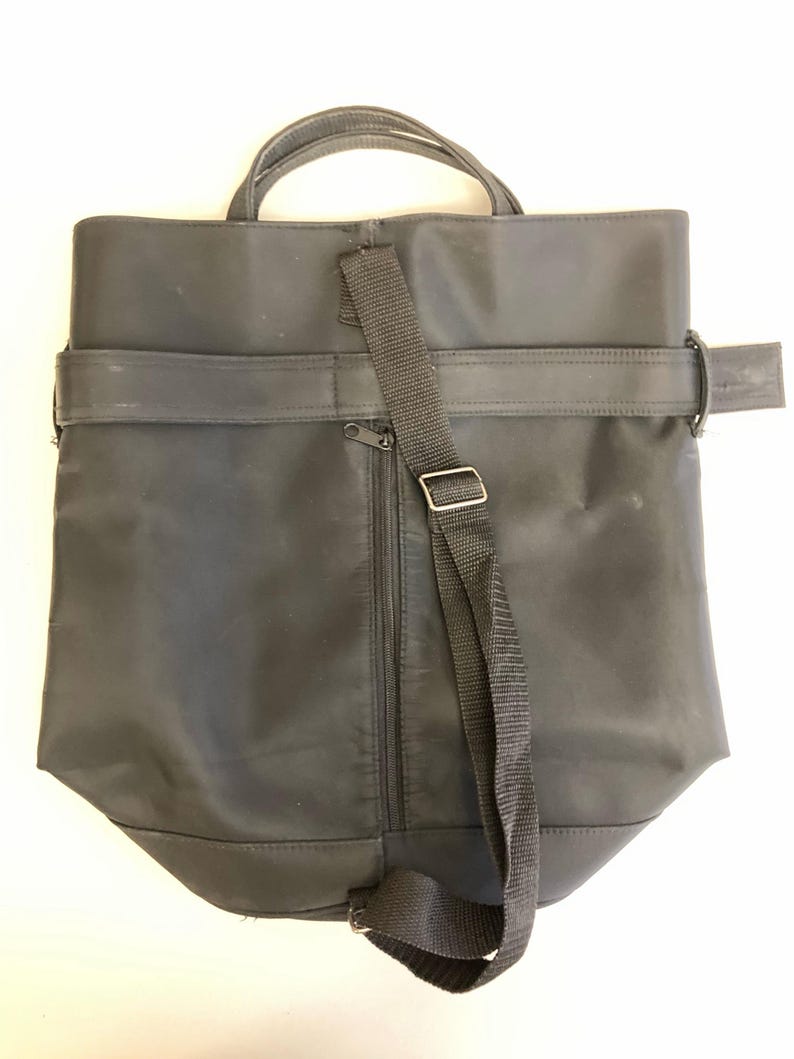 Vintage Tote, JIL SANDER Black Shoulder Handbag Convertible Bag, Authentic Designer Accessories
