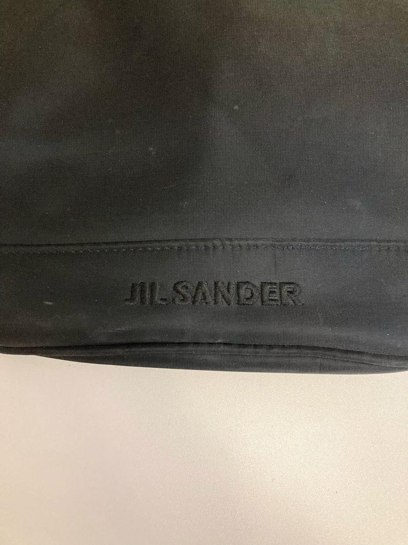 Vintage Tote, JIL SANDER Black Shoulder Handbag Convertible Bag, Authentic Designer Accessories