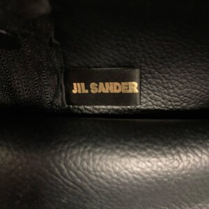 Vintage Tote, JIL SANDER Black Shoulder Handbag Convertible Bag, Authentic Designer Accessories
