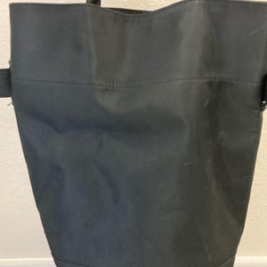 Vintage Tote, JIL SANDER Black Shoulder Handbag Convertible Bag, Authentic Designer Accessories