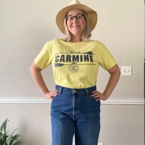 Vintage FFA Texas T-Shirt / Größe Medium Future Farmers of America T-Shirt / Gelbes Retro Country Western Top