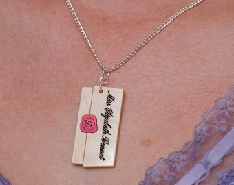 Pride & Prejudice Letter Necklace