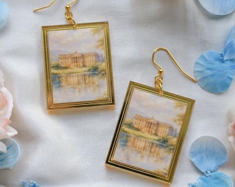 Pride & Prejudice Pemberley Earrings- Hypoallergenic, lightweight