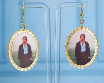 Pride & Prejudice Mr. Darcy Earrings- Hypoallergenic, lightweight