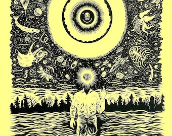 Cosmic All Seeing Eye Screen Print