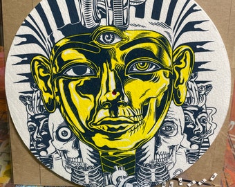 Screen Printed Turntable Slipmat - 16oz Polyester Felt