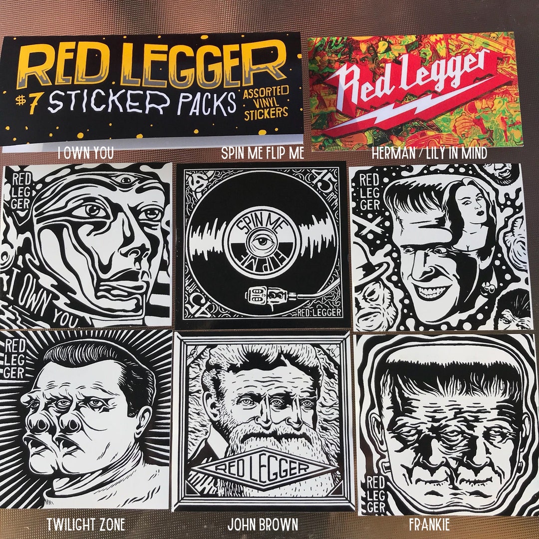Red Leg Sticker Red Legger Stickers >> No. 1 - Etsy