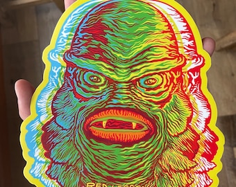 3D Creature Feature Giant Sticker