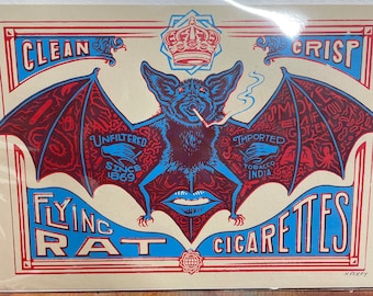 Flying Rat Cigarettes Print