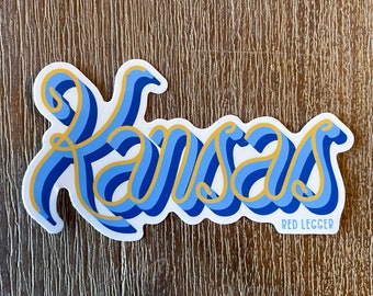 Kansas Script Sticker