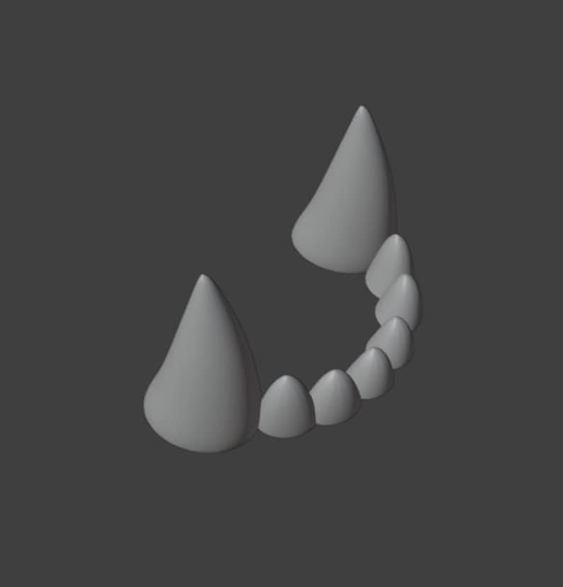 Teeth Npc STL Fursuit Teeth - Printable Jaw Set With Multiple Versions - Etsy