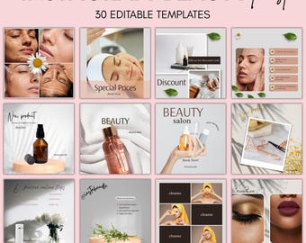 Instagram Post Templates Neutral, Esthetician Instagram, Gold Template, Quotes, Aesthetics, Spa, Beauty, Marketing, Social Media, Salon