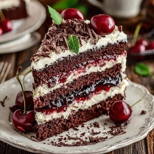 BEST RECIPE for Black Forest Cherry Cake Recipe Autumn | English and German | Instant Download PDF | Instant Download pdf | Digital Recipe