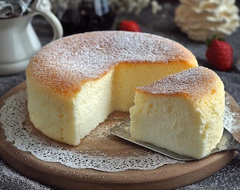Fluffy Japanese Cheesecake Recipe | Light & Airy Dessert (Digital Download PDF)