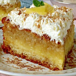 BEST RECIPE for Apple cake with cream and sour cream topping Recipe Autumn | English and German | Instant Download pdf| Instant Download PDF