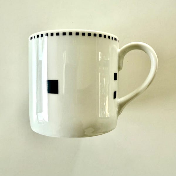 Swid Powell Porcelain Tuxedo 12oz Coffee Mug by Gwathmey Siegel