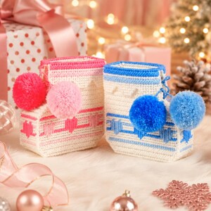 Christmas Plastic Canvas Pattern, 3D Gift Boot Candy Shoe Craft, Holiday Ornament PDF DIY Socking Embroidery