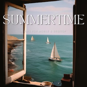 Summertime LUTs – 5 Video LUTs for Beach, Islands & Golden Tones | Grain Film Look | .CUBE LUTs for Reels, Vlogs, Travel Videos | Véra LUTs