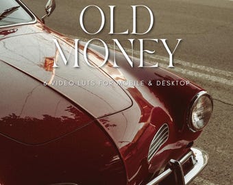 Old Money LUTs – 6 Video LUTs for Elegant, Timeless Color Grading | Soft Film Look | .CUBE LUTs for Reels, Vlogs, Weddings | Véra LUTs