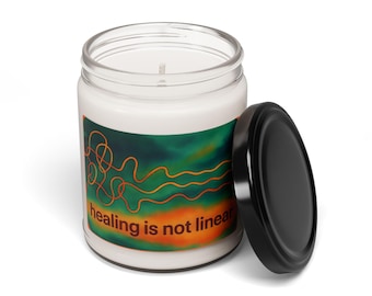 Healing Takes Time Candle, Mental Health Awareness, Scented Soy Candle, Normalize Therapy, 9oz, Gift for Therapy, Self Care Candle