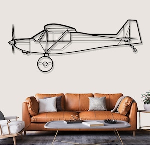 Rans S 7 Courier Airplane Metal Wall Art, Airplane Silhouette Wall Decor, Aircraft Wall Art, Metal Wall Decor, Pilot Gifts, Home Decor