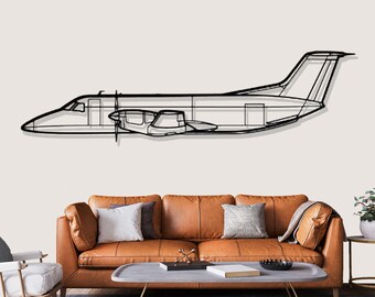 Embraer EMB 120 Brasilia Airplane Metal Wall Art, Airplane Silhouette Wall Decor, Aircraft Wall Art, Metal Wall Decor,Pilot Gifts,Home Decor
