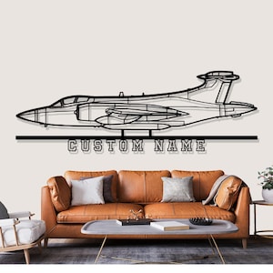 Hawker Buccaneer S2B Airplane Silhouette Metal Wall Art, Custom Metal Wall Decor,Custom Plane Silhouette Wall Art, Custom Name Sign, Pilot