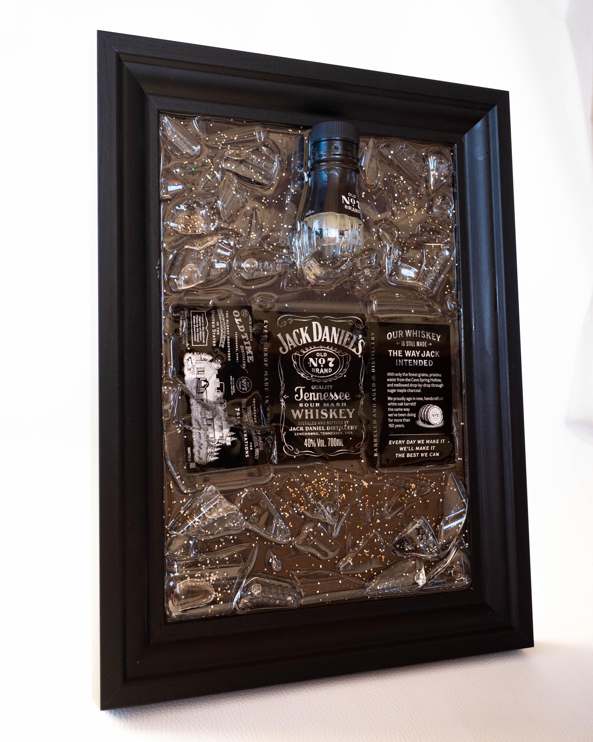 Tableau en bois avec gravure JACK DANIEL'S | Décoration murale | Plus