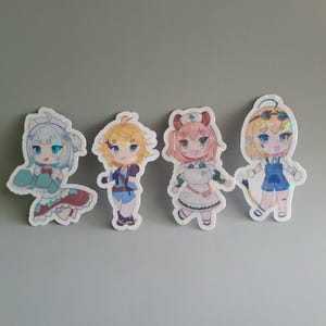 Indie Vtuber Holographic Vinyl Stickers