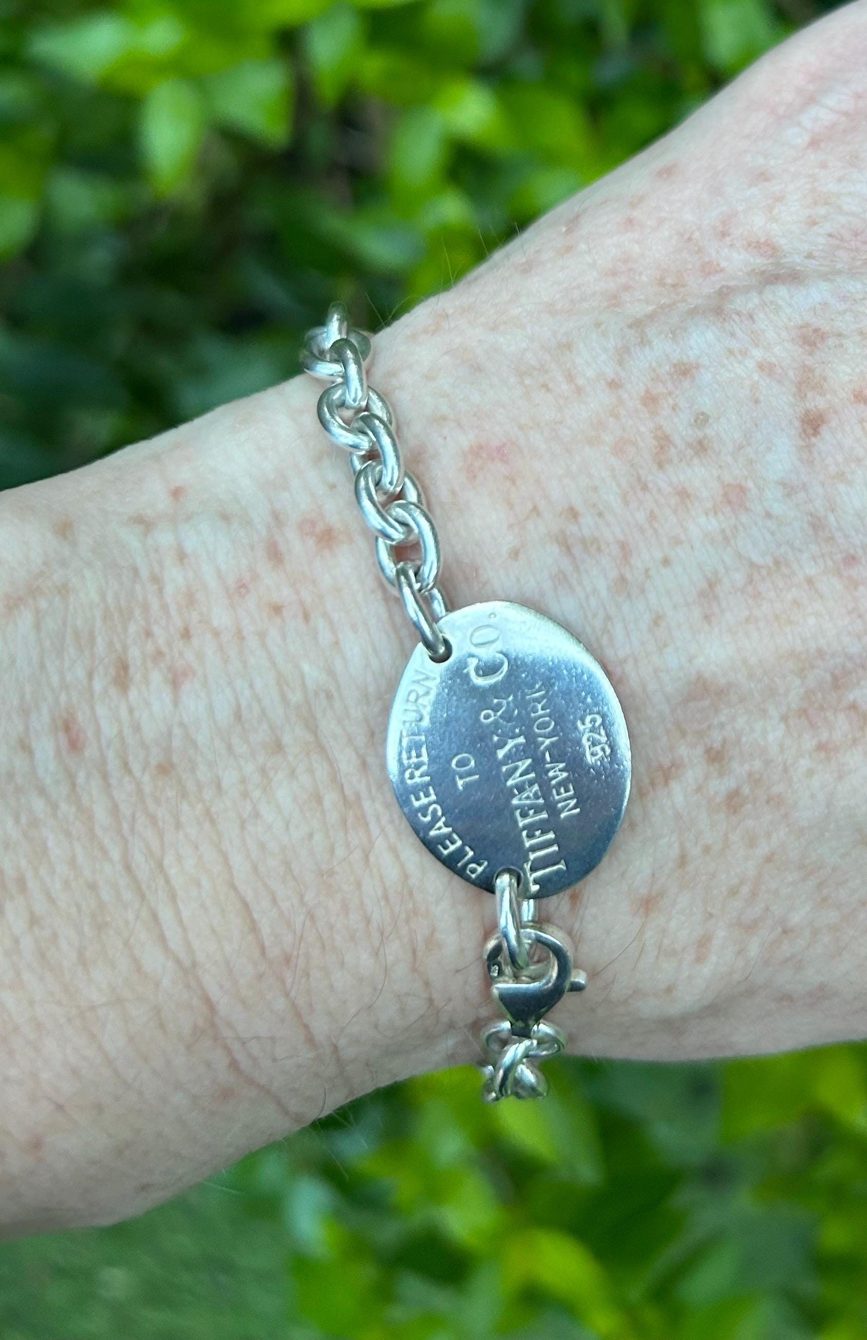 Tiffany & Co. Sterling Silver 'return to Tiffany' Oval Tag