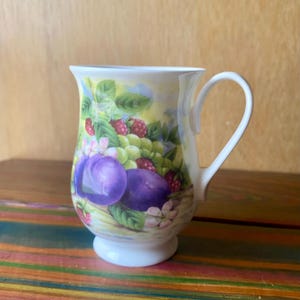 Vintage Still Life Mug Planter, Directly Plantable with Drainage Hole and Handle Flower Pot