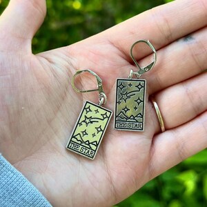 The Star Tarot Card Dangle Earring
