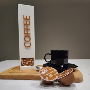 3D Printed Coffee Pod Holder – Countertop Coffee Capsule Organizer for Kitchen, Bar or Office