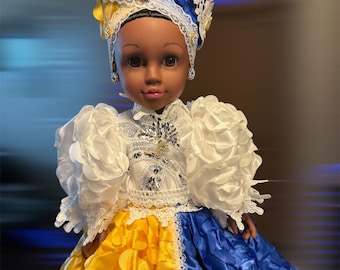 Muñecas Espirituales Religiosas Yoruba /Yemaya y Oshun Muñeca Gitana/Francisca/Las dos Aguas.
