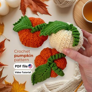 Crochet Pumpkin Pattern | Autumn & Halloween Decor | PDF with Video Tutorial