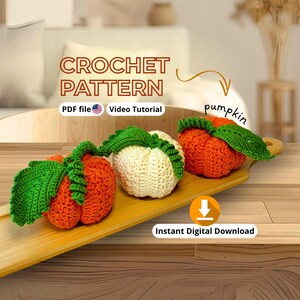 Easy Crochet Pumpkin | Fall Home Decor Pattern | PDF + Video